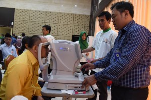 Sosialisasi Kesehatan Mata di Lingkungan Sekretariat Kabinet RI, Aula Geduang III, Rabu, 28 September 2016.
