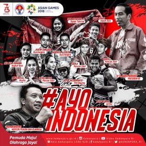 Slogan #AyoIndonesia untuk Asian Games 2018