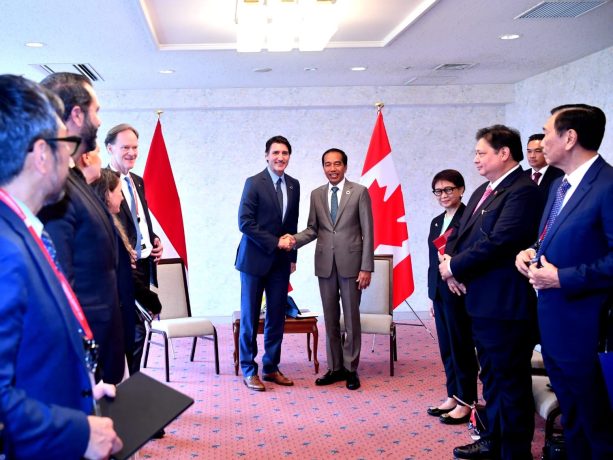 Sekretariat Kabinet Republik Indonesia Presiden Jokowi Dan Pm Trudeau