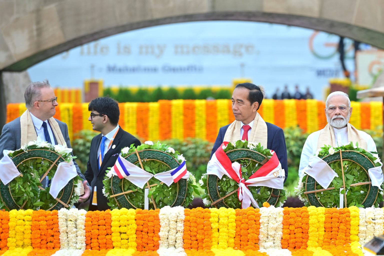 Sekretariat Kabinet Republik Indonesia Pagi Hari Di New Delhi