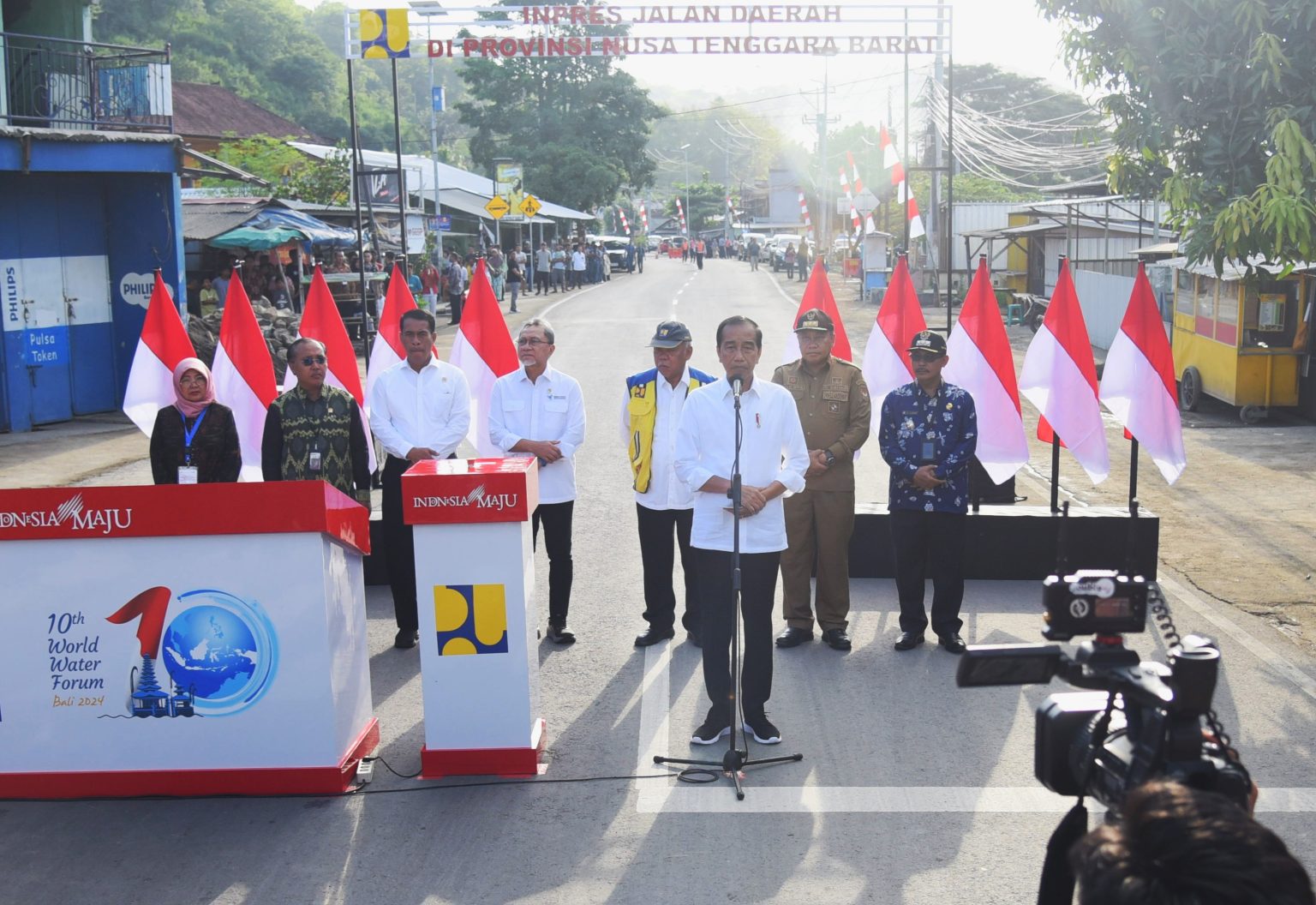 Sekretariat Kabinet Republik Indonesia Resmikan Jalan Inpres Di NTB