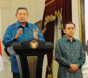 Presiden SBY didampingi Wapres Boediono 
