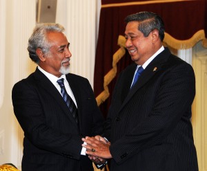 Presiden SBY dan PM Timor Leste Xanana Gusmao