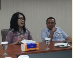 Staf Khusus Seskab Jaleswari Pramodhawardani dalam diskusi LKBN Antara, Jakarta, Kamis (5/3)