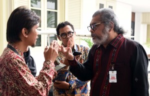 Ketua Komnas Perlindungan Anak usai melakukan pertemuan dengan Presiden di Istana Merdeka, Jakarta, Rabu (3/2) pagi. (Foto:Humas/Jay) 