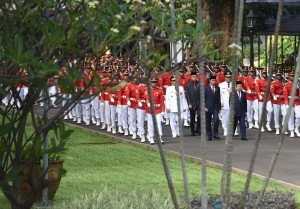 Presiden Jokowi melantik Longky DJanggola dan Sudarto sebagai Gubernur dan Wakil Gubernur Sulawesi Tengah yang baru Periode 2015-2020 di Istana Negara Jakarta, Kamis(17/6) Pagi.