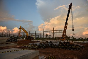 Lokasi pembangunan MPP Jungkat, Parit Baru, Kalimantan Barat. (Foto: Humas/Dindha)