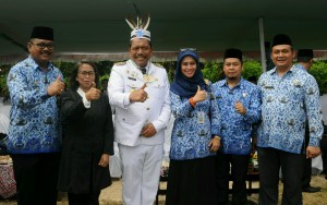 Deputi Seskab Bidang Kemaritiman Ratih Nurdiati menghadiri Perayaan HUT Kemerdekaan RI ke 71 di Pulau terluar dan terdepan (Pulau Enggano, Bengkulu Utara) tahun 2016, Rabu 17 Agustus 2016, Waktu setempat.