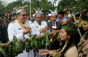 Deputi Seskab Bidang Kemaritiman Ratih Nurdiati menghadiri Perayaan HUT Kemerdekaan RI ke 71 di Pulau terluar dan terdepan (Pulau Enggano, Bengkulu Utara) tahun 2016, Rabu 17 Agustus 2016, Waktu setempat.