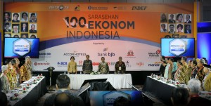 Presiden Jokowi menghadiri Sarasehan 100 Ekonom Indonesia, di Hotel Fairmount, Jakarta, Selasa (6/12) pagi. (Foto: OJI/Humas)