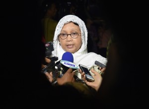 Menlu usai Sidang Kabinet Paripurna menjawab pertanyaan wartawan di Istana Kepresidenan Bogor, Jawa Barat, Senin (29/5). (Foto: Humas/Rahmat)