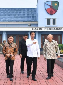 Presiden Jokowi berangkat ke Malang dari Halim Perdanakusuma, Jakarta, Sabtu (3/6). 