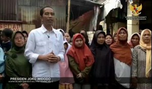 Presiden Jokowi menyampaikan ucapan selamat Idulfitri 1438 H yang diunggah dalam akun instagram @Sekretariat.Kabinet