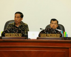 Presiden dan Wapres saat memimpin Sidang Kabinet (dokumentasi setkab.go.id)