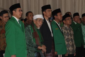 Presiden Jokowi saat menghadiri Penutupan Mukernas II dan Workshop Nasional anggota DPRD PPP se Indonesia di Hotel Mercure, Ancol, Jakarta, (21/7). (Foto: Humas/Oji