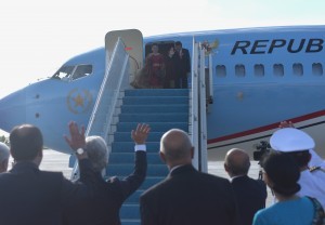 President Jokowi and First Lady Iriana Jokowi leave Ankara, Turkey, to Hamburg, Germany, on Thursday (6/7) afternoon local time (Photo: PR/Rahmat)