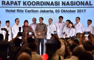 Presiden Jokowi menghadiri acara KADIN, Selasa (3/10)  (foto: Humas/Jay)