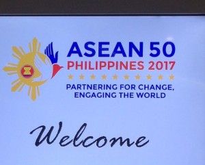 Logo peringatan 50 tahun ASEAN