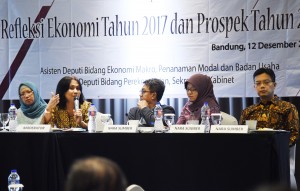 Deputi Seskab Bidang Perekonomian turut hadir dalam acara FGD yang digelar di di Hotel Aston Pasteur, Bandung, Jawa Barat, Selasa (12/12). (Foto: Humas/Nia)