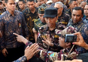 President Jokowi attends an event at Monas, Jakarta, on Saturday (9/12) (Photo: PR/Agung)