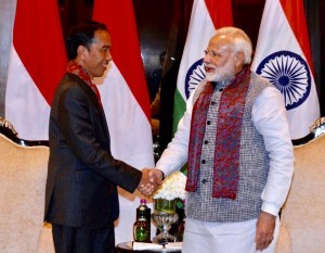 President Jokowi holds a bilateral meeting with Indian PM Narendra Modi in Taj Diplomatic Hotel, Enclave, New Delhi, India, Thursday, (25/1). (Photo: BPMI)