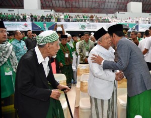 Presiden saat hadir dalam acara PPP di Balairung University Training Centre (UTC), Kota Semarang, Sabtu (14/4). (Foto: BPMI)