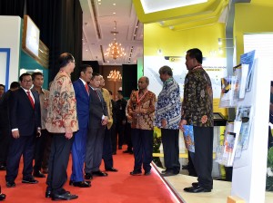 Presiden saat menghadiri acara The 42nd Indonesia Petroleum Association (IPA) Convention and Exhibition, di JCC, Jakarta, Rabu (2/5). (Foto: Humas/Agung)