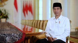 President Jokowi extends greeting to welcome Ramadan 1439H, at Bogor Presidential Palace, West Java, Thursday (17/5) (Photo: Setpres).