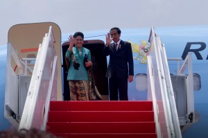 Presiden Jokowi dan Ibu Negara Iriana Joko Widodo
