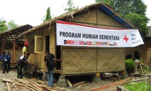 Salah satu contoh pembangunan Huntara untuk korban gempa di Palu. (Foto: IST)