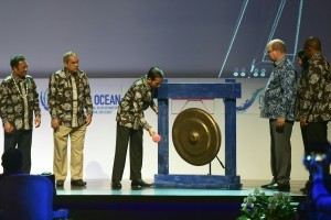 President Jokowi opens the 2018 Our Ocean Conference (OOC) at Bali Nusa Dua Convention Center (BNDCC), Badung, Bali, Monday (29/10). Photo by: Oji/Public Relations Division of Cabinet Secretariat.