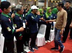 President Jokowi on the 2018 Healthy Regency/City Meeting, at the Tangerang Mayor Office on Sunday (4/11). (Photo by: Rahmat/Public Relations)