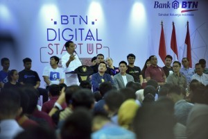 President Jokowi opens the 2018 Digital Startup Connect in Kartika Expo, Balai Kartini, Jakarta, on Friday (7/12). (Photo by: Fitri/Public Relations Division)