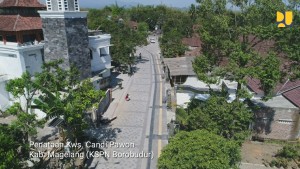 Penataan wisata kawasan Borobudur. (Foto: Kementerian PUPR)