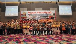 Para Peserta Rakor Peningkatan Kualitas Penyelenggaraan Sidang Kabinet, Jumat (8/3) pagi, di Palembang, Sumatra Selatan. (Foto: Humas/Anggun).