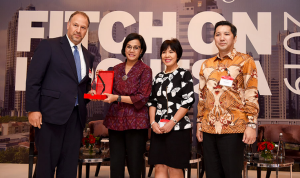 Finance Minister Sri Mulyani Indrawati attends Fitch Ratings event: Fitch on Indonesia 2019, at Mandarin Hotel, Jakarta, Wednesday (20/3). (Photo by: Ministry of Finance PR)