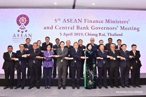 Menkeu saat menghadiri Pertemuan Menteri Keuangan dan Gubernur Bank Sentral Se-ASEAN tersebut tanggal 2-5 April 2019, di Chiang Rai, Thailand. (foto: Kemenkeu/EN)