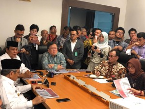 Menteri PPN/Kepala Bappenas Bambang Brodjonegoro dalam diskusi di Gedung Bina Graha, Jakarta, Senin (6/5) pagi. (Foto: Humas KSP)