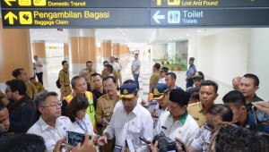 of Transportation Budi K. Sumadi inspects Kertajati International Airport, in Majalengka Regency, West Java, Tuesday (18/6). (Photo: Ministry of Transportation Public Relations)