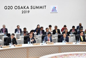 Presiden Jokowi saat mengikuti Sesi III KTT G20 Osaka, Jepang, Sabtu (29/6). (Foto: BPMI)