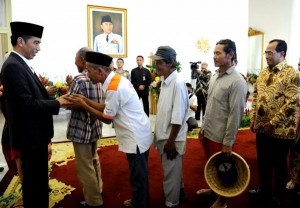 Presiden Jokowi saat 'Open House' Idulfitri Tahun 2018 di Istana Negara. (Foto: Dokumentasi Humas). 