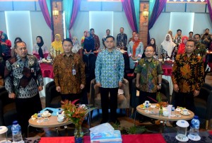 Para peserta acara Sosialisasi Jabatan Fungsional Penerjemah di Hotel Novotel Makassar, Sulawesi Selatan, Kamis (25/7). (Foto: Humas/Rahmat)