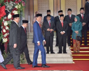 Presiden Jokowi menghadiri Sidang Tahunan MPR RI Tahun 2019, di Gedung Nusantara MPR/DPR/DPD-RI, Jakarta, Jumat (16/8) pagi. (Foto: Deny S/Humas)