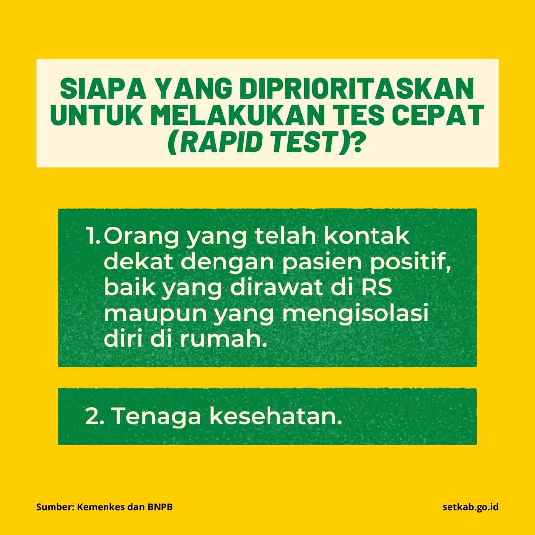 Sekretariat Kabinet Republik Indonesia | Apa itu Rapid Test ...