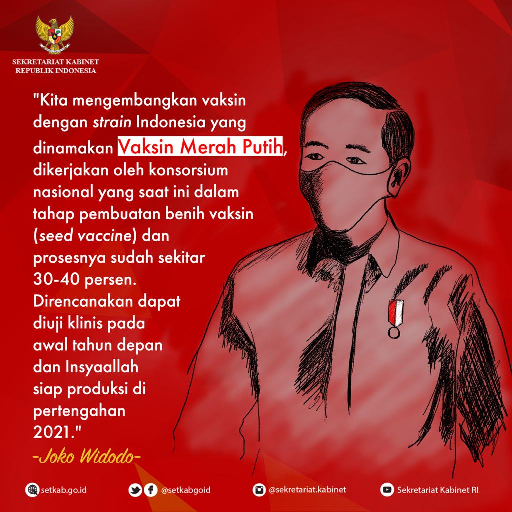 Pesan Presiden Joko Widodo tentang Vaksin Merah Putih,