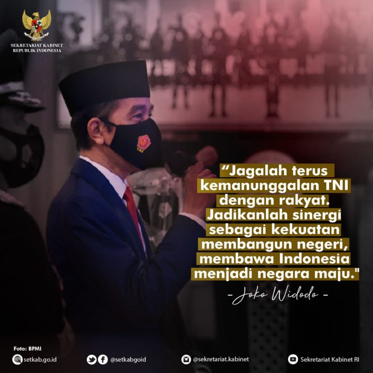Sambutan Presiden Joko Widodo pada HUT ke-75 TNI