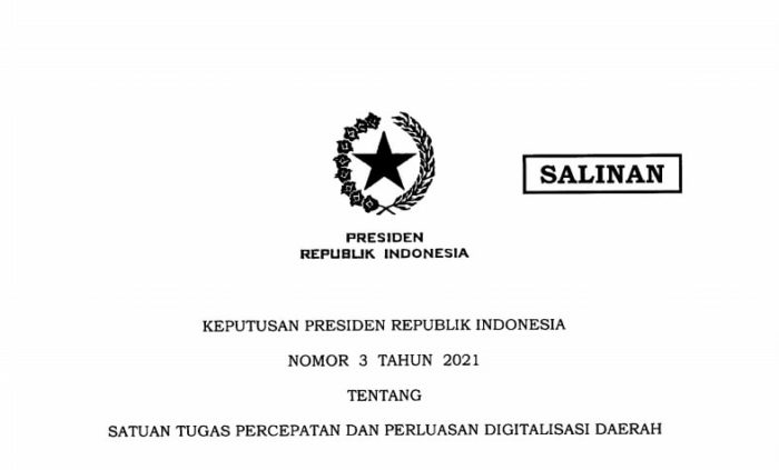 Sekretariat Kabinet Republik Indonesia | Presiden Terbitkan Keppres 3/ ...