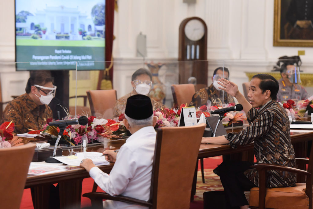 Presiden Jokowi Pimpin Ratas