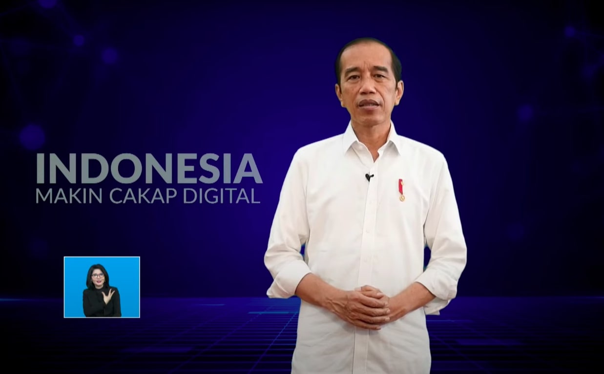 Jokowi pada Peluncuran Program Literasi Digital Nasional
