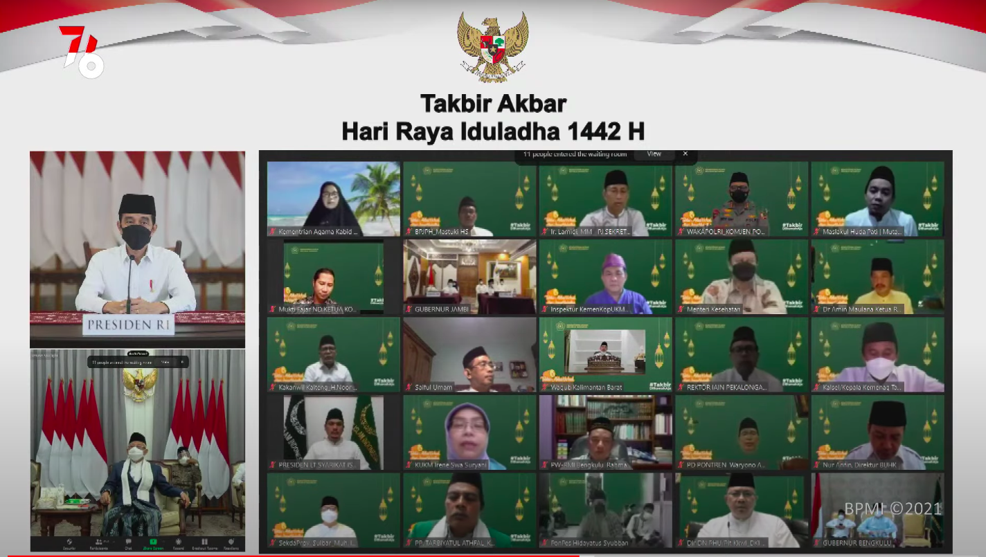 Takbir Akbar Hari Raya Iduladha 1442 H/2021 M